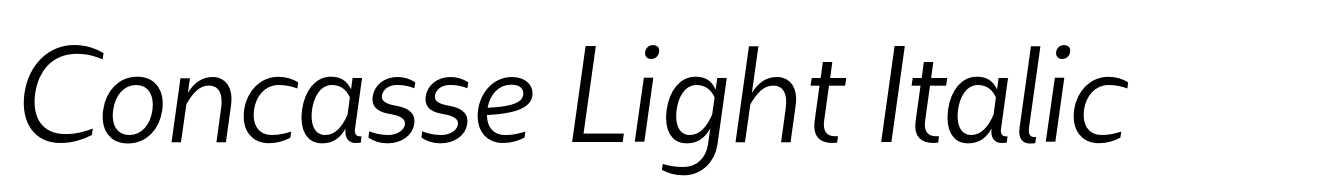 Concasse Light Italic